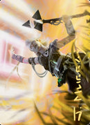 Carte artistique Célébrante kor (Signature estampillée or) [Série artistique Zendikar Rising]