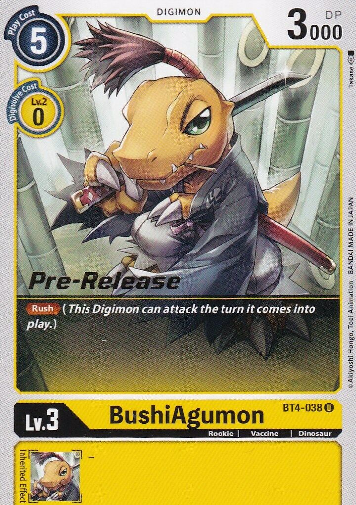 BushiAgumon [BT4-038] [Promos de Prelanzamiento Great Legend]