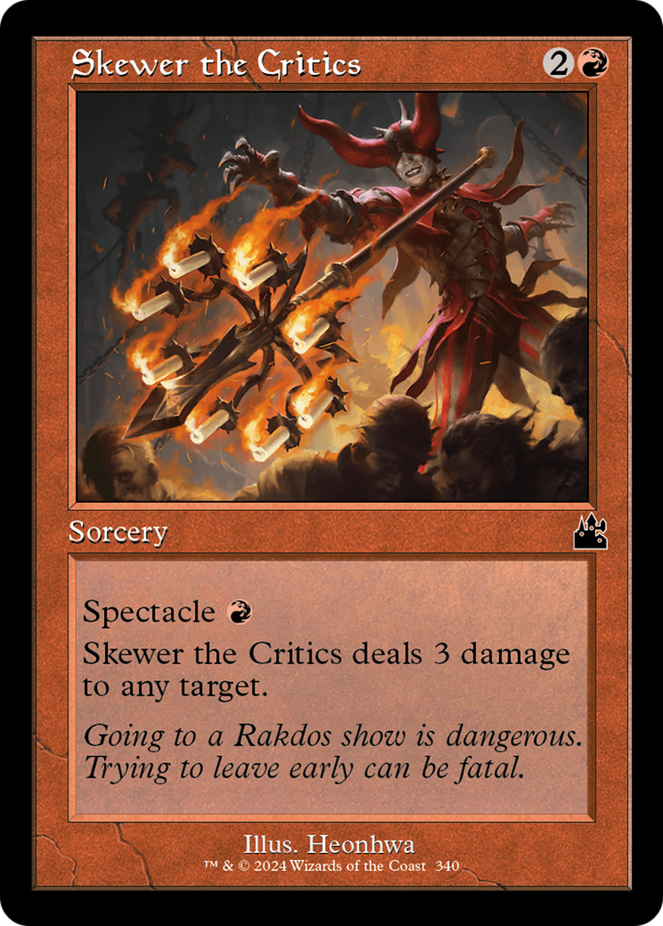 Empaler les critiques (cadre rétro) [Ravnica remastered]
