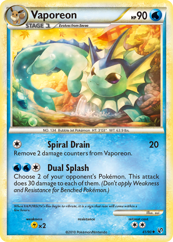Aquali (41/90) [HeartGold & SoulSilver: Indomptable]