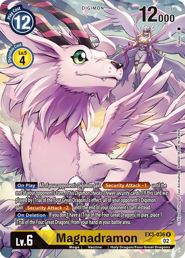 Magnadramon [EX3-036] (Arte alternativo) [Rugido dracónico]