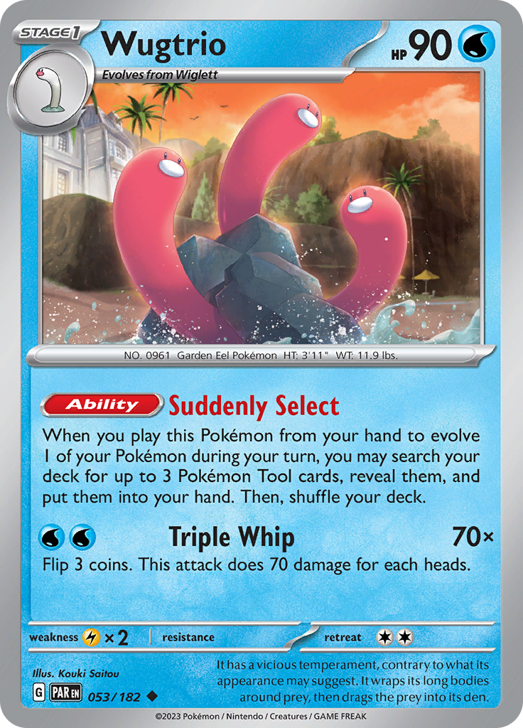 Wugtrio (053/182) [Escarlata y Púrpura: Paradoja Temporal]