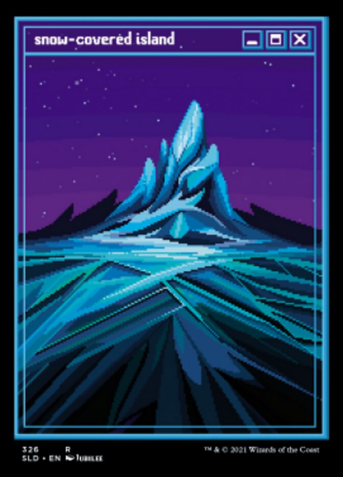 Île enneigée (gravure à l'acide) [Série de bonus Secret Lair]