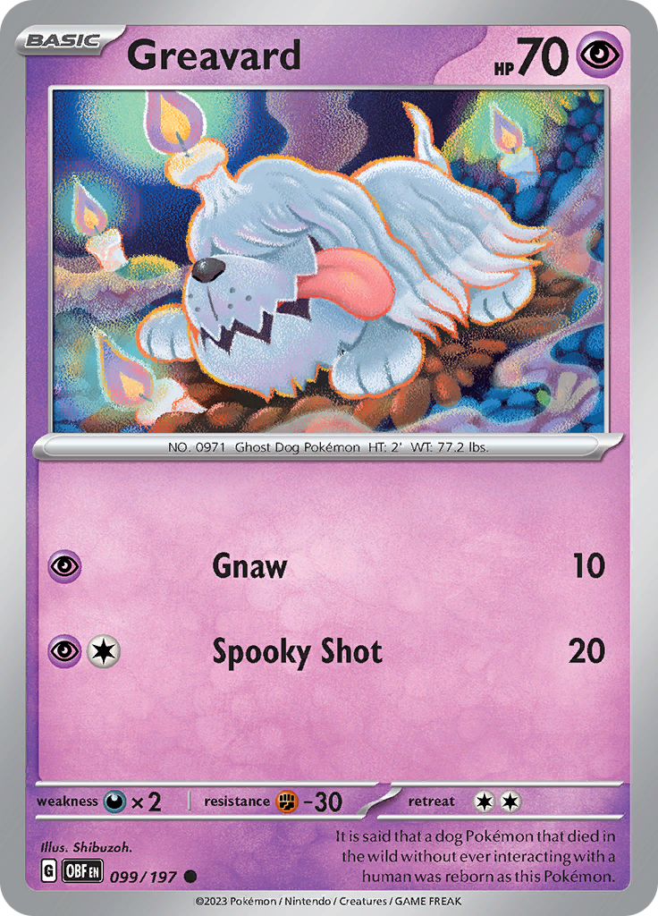 Greavard (099/197) [Escarlata y Púrpura-Llamas Obsidianas]