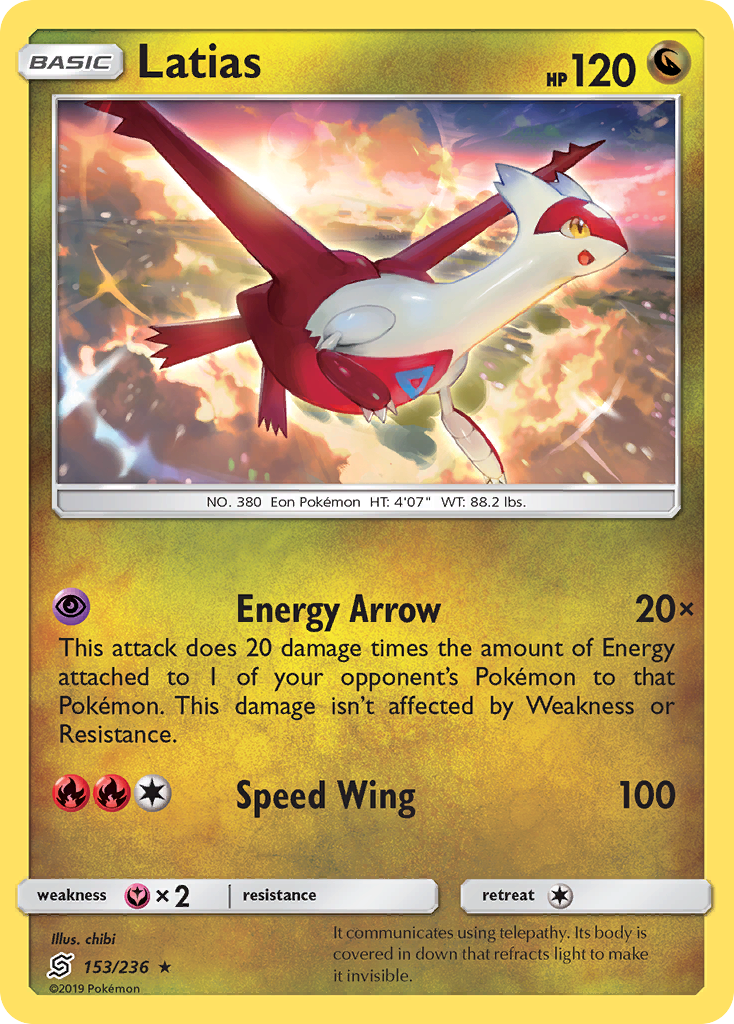 Latias (153/236) [Soleil et Lune : Harmonie des Esprits]