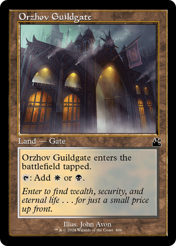 Porte de guilde d'Orzhov (Cadre rétro) [Ravnica Remastered]