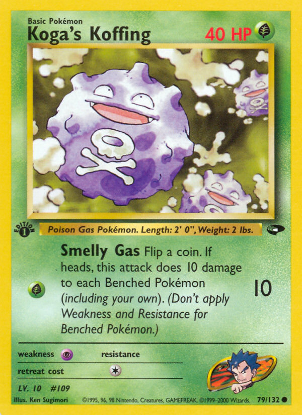 Koffing de Koga (79/132) [Desafío del Gimnasio Primera Edición]