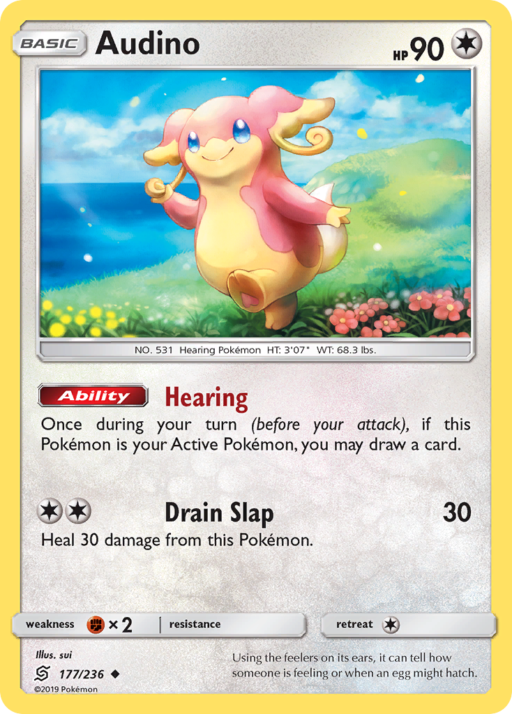 Audino (177/236) [Soleil et Lune : Harmonie des Esprits]