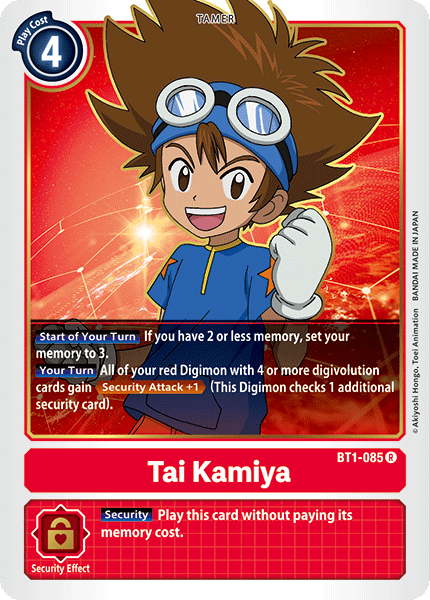 Tai Kamiya [BT1-085] [Lanzamiento de la Edición Especial de Mejora Ver.1.0]