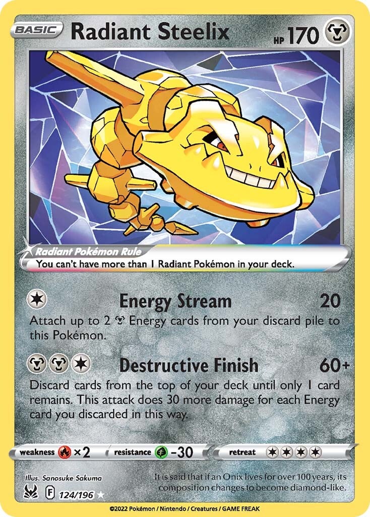 Steelix Radiante (124/196) [Espada y Escudo: Origen Perdido]