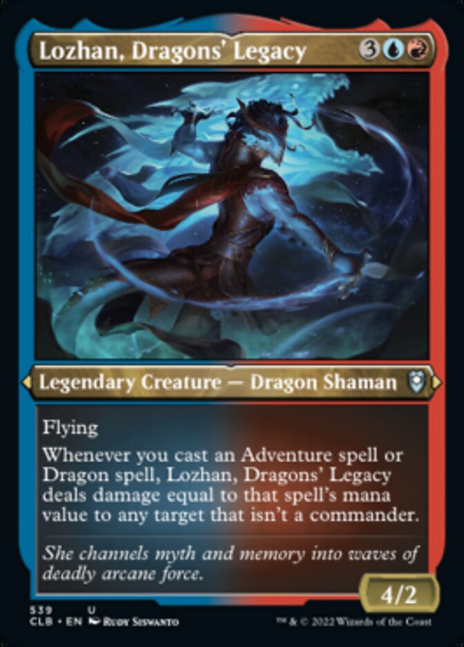 Lozhan, héritage des dragons (gravée à l'acide) [Commander Legends : Battle for Baldur's Gate]