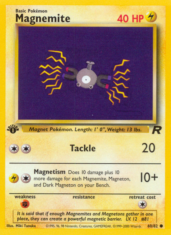 Magnéti (60/82) [Team Rocket 1re édition]