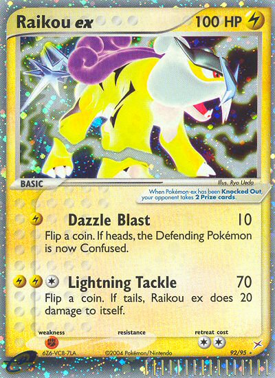 Raikou ex (92/95) [EX : Team Magma vs Team Aqua]