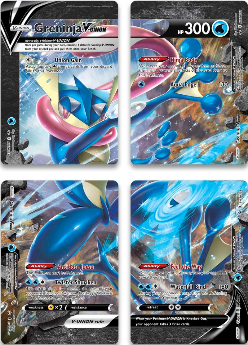 Greninja V-Unión (Set de 4) [Espada y Escudo: Promociones Black Star]