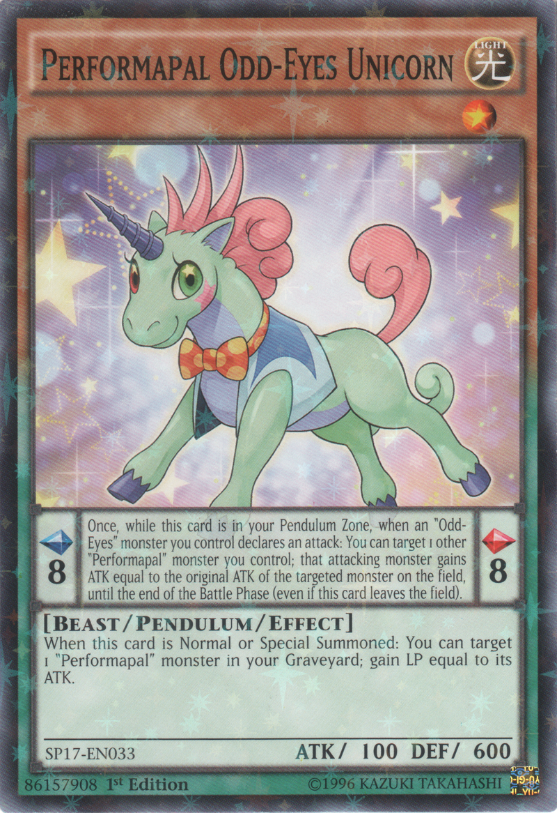 Licorne Odd-Eyes Potartiste [SP17-EN033] Starfoil Rare
