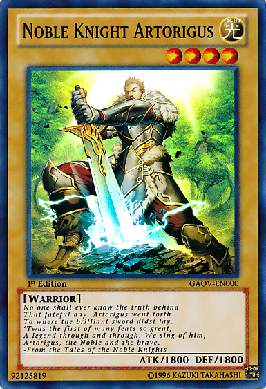 Noble Chevalier Artorigus [GAOV-FR000] Super Rare