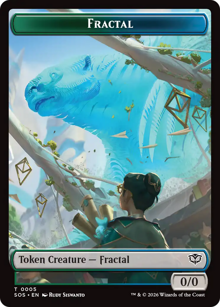 Fractale (0005) // Peste (0009) Jeton recto-verso [Jetons Secrets de Strixhaven]