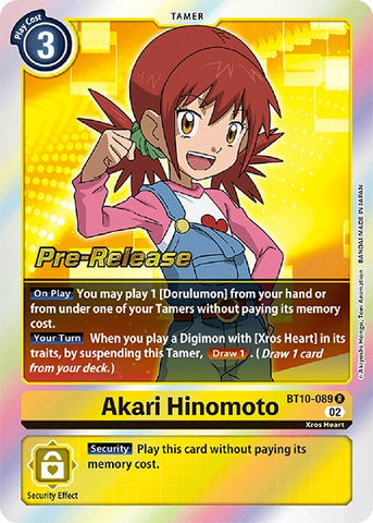 Akari Hinomoto [BT10-089] [Cartas de prelanzamiento de Xros Encounter]