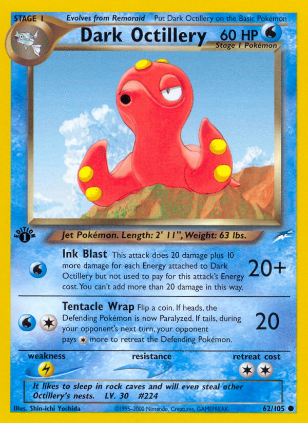Octillery Oscuro (62/105) [Neo Destino 1ª Edición]