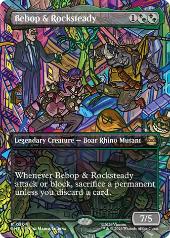 Bebop y Rocksteady (Sin borde) [Las Tortugas Ninja]