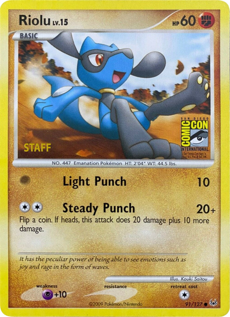 Riolu (91/127) (SDCC 2009) (Staff) [Platino: Set Básico]