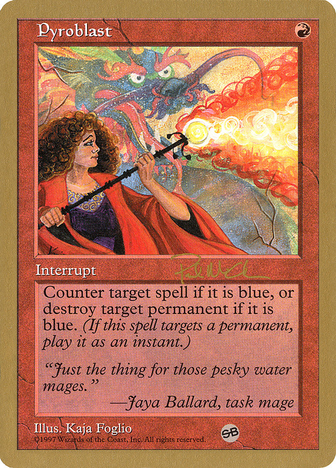 Explosion pyrotechnique (Paul McCabe) (CE) [Decks des Championnats du Monde 1997]