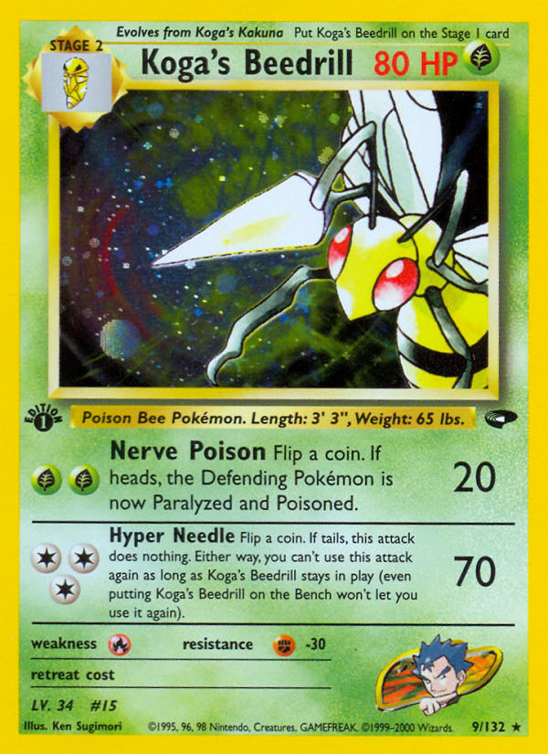 Beedrill de Koga (9/132) [Desafío de Gimnasio 1.ª edición]