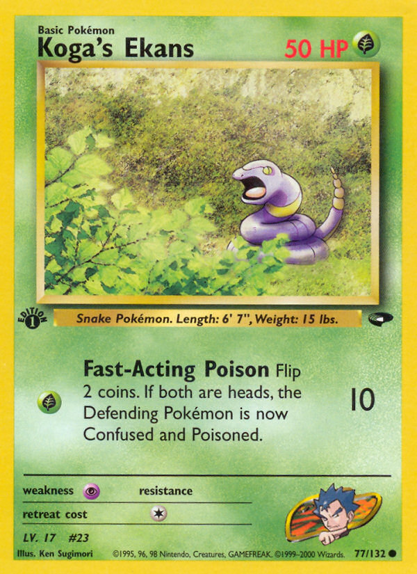 Ekans de Koga (77/132) [Desafío de Gimnasio 1.ª edición]