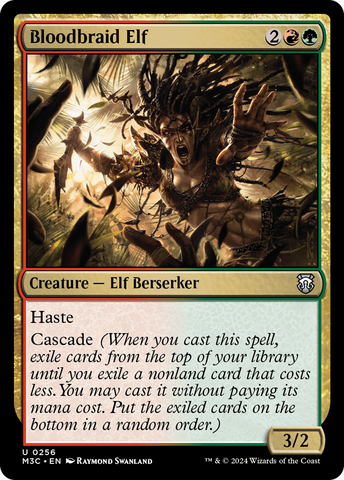Elfa trenzasangre (lámina ondulada) [Commander: Horizontes Modernos 3]