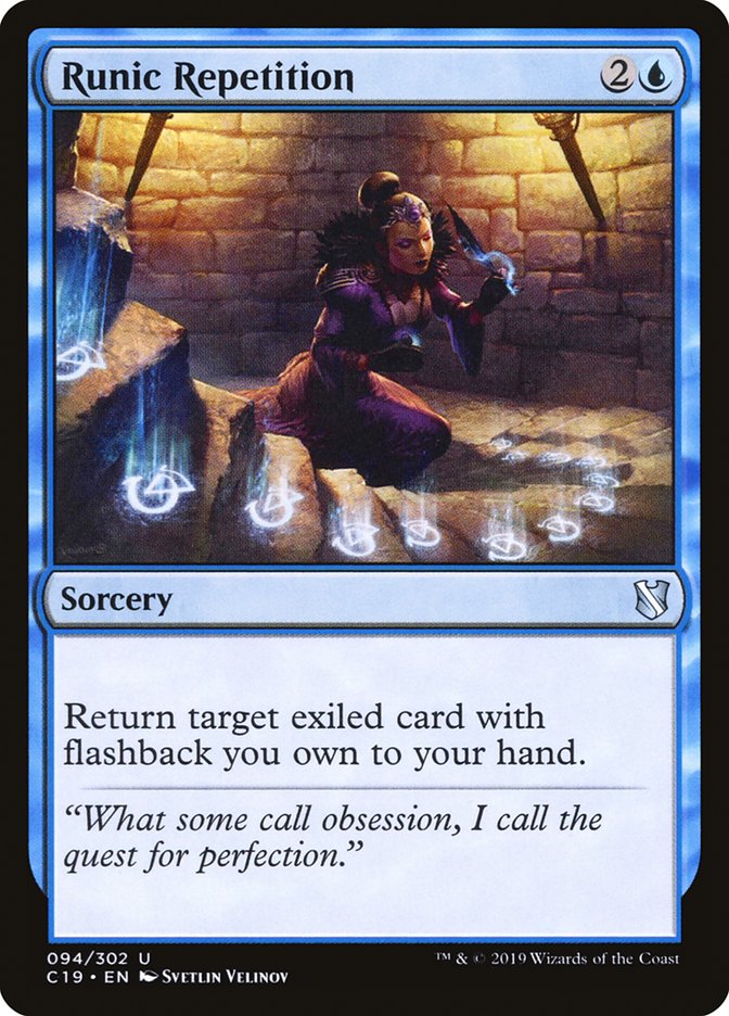 Répétition runique [Commander 2019]