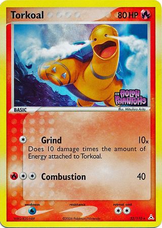 Torkoal (33/110) (Estampillé) [EX: Phantoms de Holon]