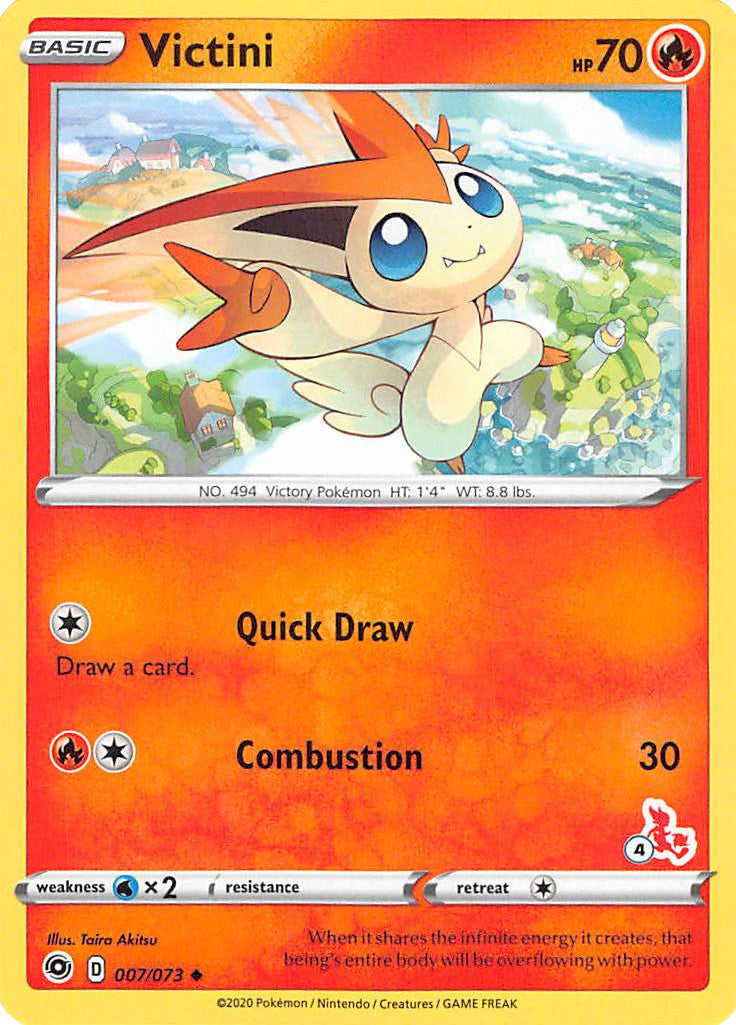 Victini (007/073) (Sello de Cinderace n.º 4) [Academia de Combate 2022]