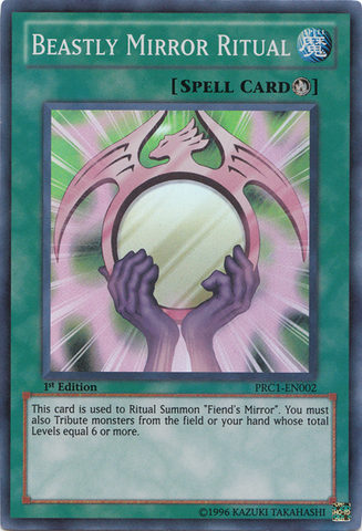 Ritual del Espejo Bestial [PRC1-EN002] Super Rara