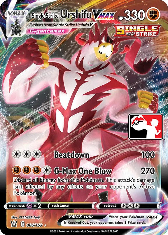 Urshifu VMAX Golpe Único (086/163) [Serie Uno de Paquetes de Premios]