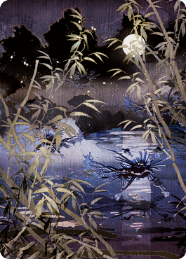 Carte artistique de Marais [Kamigawa: La Dynastie néon Série artistique]