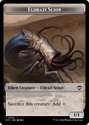 Scion d'Eldrazi // Jeton recto-verso Manifeste [Jetons Commander Meurtres au Manoir Karlov]