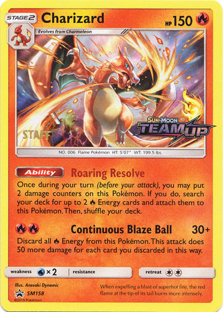 Charizard (SM158) (Staff) [Sol y Luna: Promos de Estrella Negra]