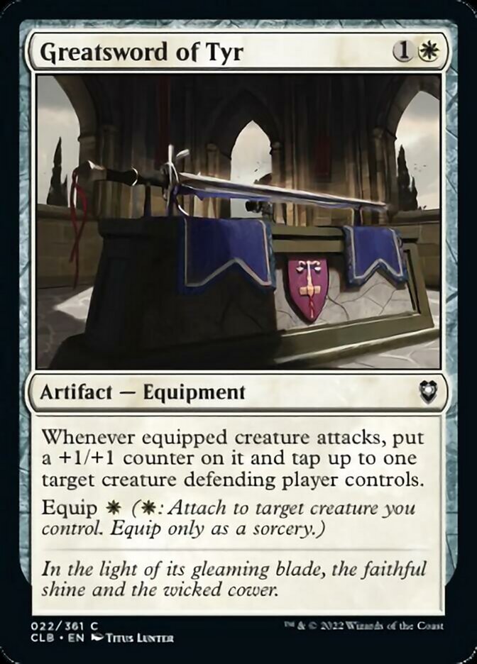 Épée à deux mains de Tyr [Commander Légendes : la bataille de la Porte de Baldur]