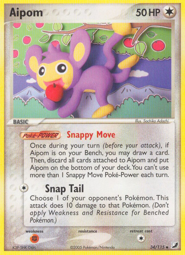 Aipom (34/115) [EX: Forces Cachées]