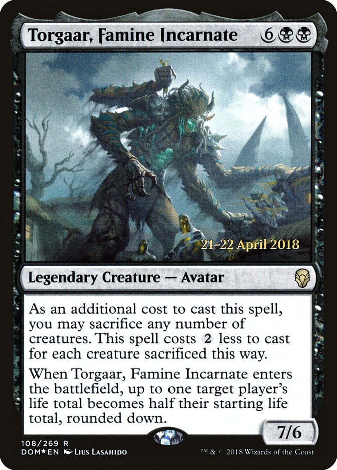 Torgaar, Incarnation de la Famine [Dominaria Prerelease Promos]