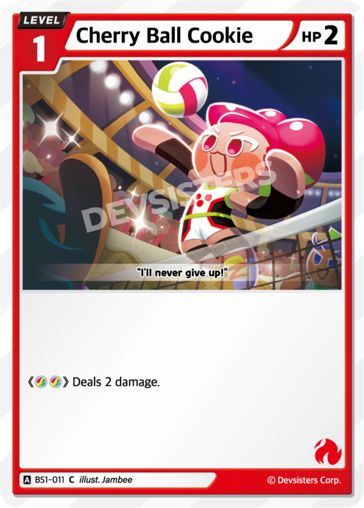 Image for Cherry Ball Cookie (BS1-011) (BS1) - CookieRun: Braverse TCG