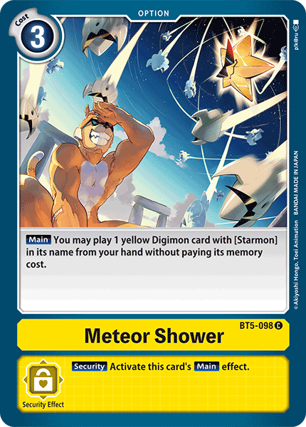 Lluvia de meteoros [BT5-098] [Batalla de Omni]