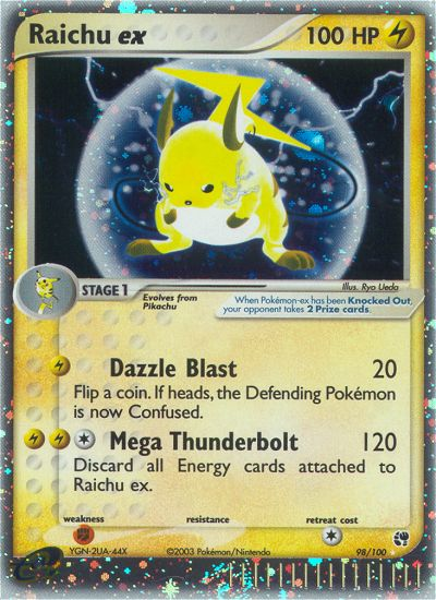 Raichu ex (98/100) [EX : Tempête de Sable]