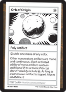 Orbe d'origine [Cartes de test de booster mystère 2]