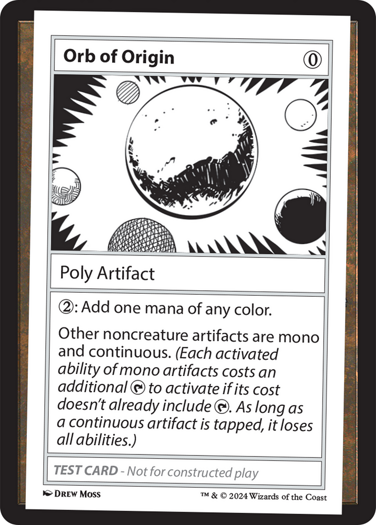 Orbe d'origine [Cartes de test de booster mystère 2]