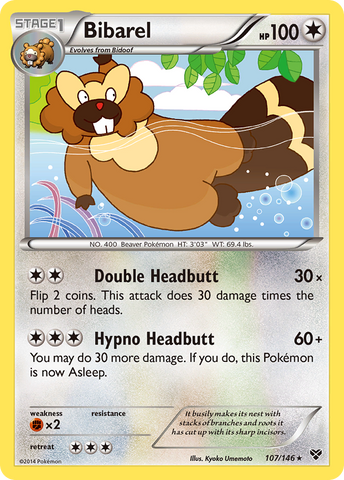 Bibarel (107/146) [XY: Set Básico]