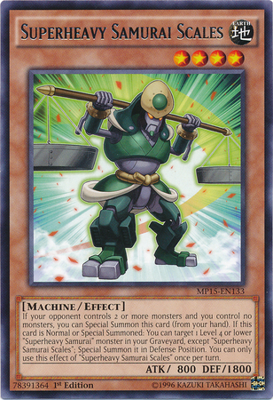Samouraï Supralourd Balances [MP15-FR133] Rare
