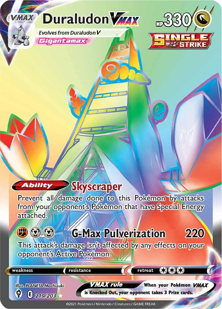 Duraludon VMAX (219/203) [Épée et Bouclier : Ciel Évolutif]
