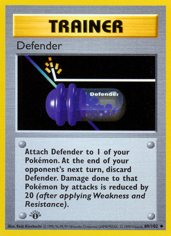 Défense (80/102) (Sans ombre) [Set de Base 1ère Édition]