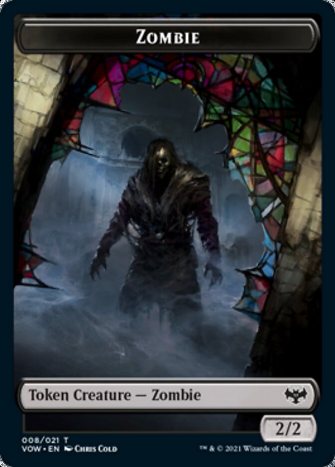 Jeton Zombie (008) [Innistrad: La Voie Écarlate jetons]